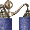 Devansh Metal Electric Wall Light in Blue Colour with Blue Shade Count of 2 Lights