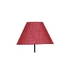 Cassia Maroon Natural Fiber Floor Lamp with Black Iron Base