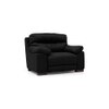 Thiene 1 Seater Leather Sofa in Licorice Colour