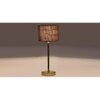 Grey Jute with Metal Gold Table Lamp
