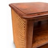 Kasvya Cane and Solid Wood Bedside Table
