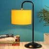 Leila Yellow cotton Shade Iron Table Lamp