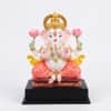 Devotional Lotus Grace Ganesha Statue in White Colour