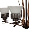 Eliante S-322-6Lp Mild Steel 6-Light Chandelier, Modern Ceiling Lighting Fixture