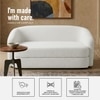 Elegantensemble Wood 2 Seater With Upholstery Non Storage Sofa In Grey Colour