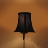 Devansh Black Wall Mounted Lamp With Black Cotton Shade