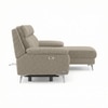 Emila Right Aligned Three Seater Sectional Recliner in Fossil Weave Colour
