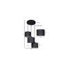 Hugo Black Natural Fiber Cluster Hanging Light