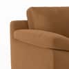 Esquel Premium 2 Seater Fabric Sofa in Ochre velvet Colour