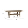 Scandinavian Forres Coffee Table Natural Wood Finish