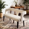 The Cloud Metal Bench in White Finish