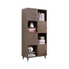Hexa Engineered Wood Bookshelf Multipurpose Storage Rack in Giant Wood and Frosty White