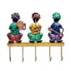 Metal Handpainted Musician Key Holder with 5 Hooks