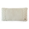 Archer Knit Cotton Pillow Cover  Natural 12X20  Inches