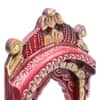 Desert Art Wooden Jharokha Wall Frame 12 Inch in Pink Colour