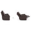 Raphael Leatherette Two Seater Manual Recliner in Brown Colour