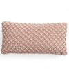 Popcorn Knit Cushion Cover  Cameo Pink 12X20  Inches