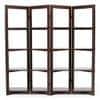 Andreas Solid Wood Bookshelf in Dark Walnut Finish