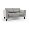 Lewis 2 Seater Fabric Sofa in Vapour Grey Colour