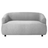 Morgen Boucle Fabric 2 Seater Sofa In Grey