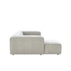 Elegantedge Wood Right Aligned 3-Seater With Upholstery Non Storage Sofa In White Colour