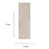 Neulooms Handloom Knotted Reversible Flatweave Runner Rug Wheat or Ivory 3x7