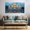 The Castle Decor Ram Mandir Wall Painting Wooden Framed 27x48 Inch (Style 5)