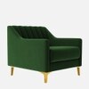 Fame Velvet 1 Seater Sofa in Green Colour