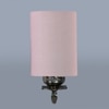 Devansh Metal Electric Wall Light in Antique Gold Colour with Grey Shade Count of 1 Light
