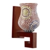 Devansh Solid Wood Electric Wall Light in Multi Colour with Multi Shade Count of 1 Light