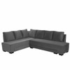Melo 3 Seater Fold Out Sofa cum Bed  in Dark Grey Colour