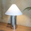Helia Silver Handcrafted Tall Table Lamp