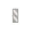 Ramjanbi Framed full length rectangular decorative and bathroom wall mirror by elegant arts and frames (Mirror size 60 inch x 20 inch )