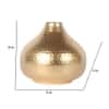 Hammered Flower Pot In Gold Colour