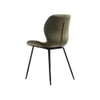 Elm Fabric Dining Chair in Green Colour