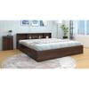 Tsukiko Engineered Wood Queen  Size Bed With Box Storage (Walnut Finish)
