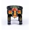 Desert Art Wooden Black Elephant Flower Pot Stand 6 Inch