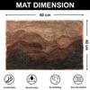 Luxe Home Macau Waves Bath Mat (40x60 cm)- Coffee