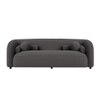 Zenol Boucle Fabric 3 Seater Sofa In  Dark Grey