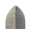 Maze Box Soft Grey Melange  And Natural Cushion Cover 18X18 Inches