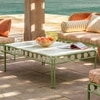 Dastoori Stainless Steel Outdoor Coffee Table in Beige Colour