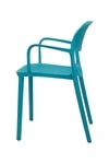 Kepler Brooks Vola Cafeteria Dining Chair in Blue Colour