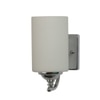Eliante Modern Wall Lights Mild Steel & Glass Material Chrome & White Finish