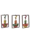 Desert Art Metal Handpainted Musician Wall Hanging Set of 3