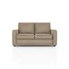 Apollo High Back 2 Seater  Fabric Sofa In Biscuit Velvet Colour
