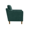 Menta Boucle Fabric Lounge Chair in Green Colour
