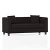 Windsor Premium 2 Seater Fabric Sofa in Deep Brown Velvet Colour