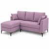 Casella 2 Seater Sectional Sofa with Left Chaise Lounge Mauve
