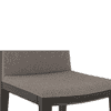 Galatea Dining Chair Set Of 2 Teak In American Walnut Finish With Grey Colour Fabric