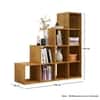 Hexa Engineered Wood Bookshelf Multipurpose Storage Rack in Giant Wood Colour